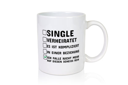 Überzeugter Single | Alleinstehender Tasse Singles Humor Geschenkidee