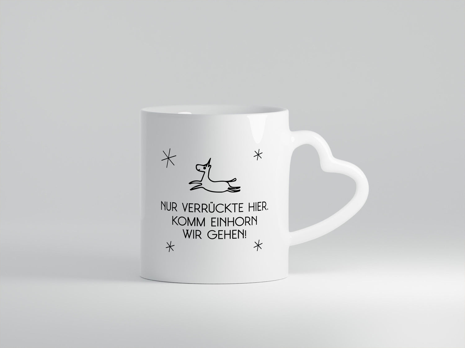 Nur verrückte hier | Einhorn lass uns gehen Geschenk Humor Geschenkidee