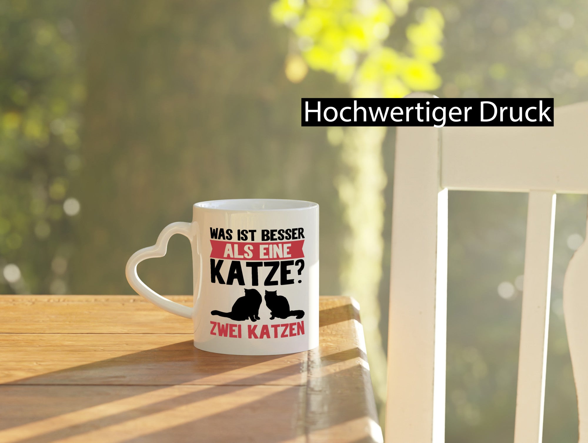 Zwei Katzen lustig Tierliebhaber Humor Geschenk Tasse