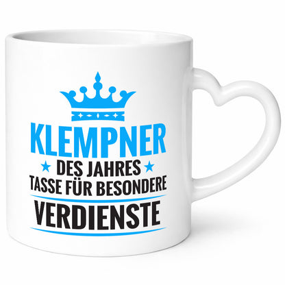 Besonderer Verdienst: Klempner |klempnern Geschenkidee Humor Tasse