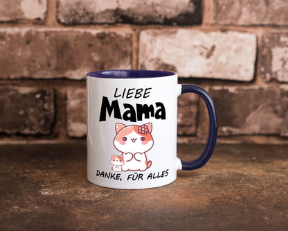 Liebe Mama Danke, für alles | Muttertag Beste Geschenk Familie Geschenkidee Tasse
