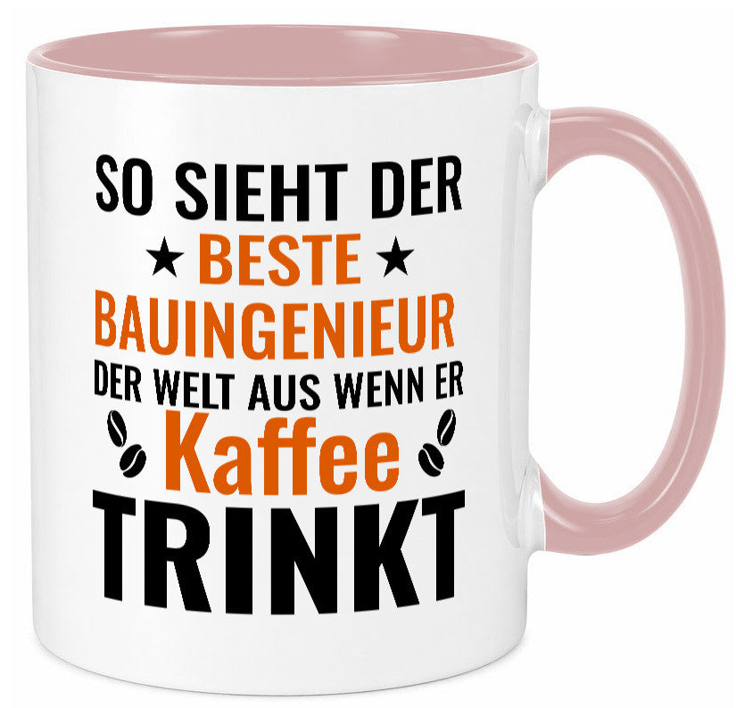 Kaffee trinkt: Bauingenieur | Ingenieur Geschenkidee Humor Tasse
