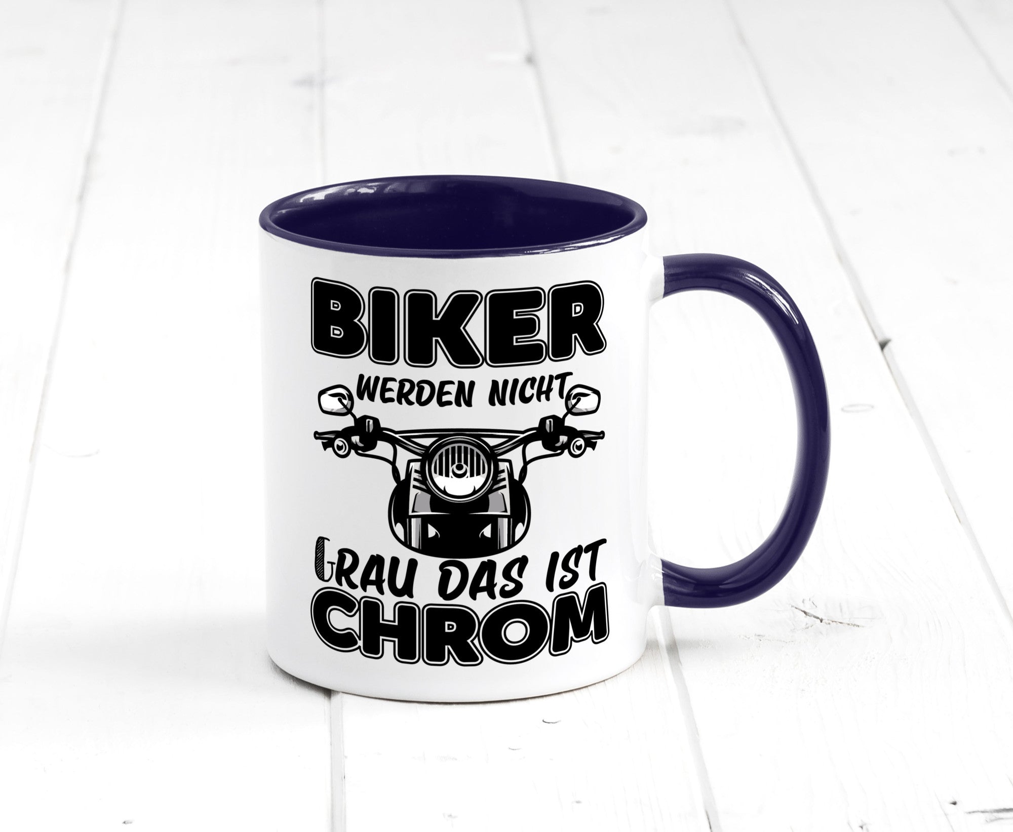 Biker werden nicht grau | Motorrradfahrer Tasse Humor Geschenkidee