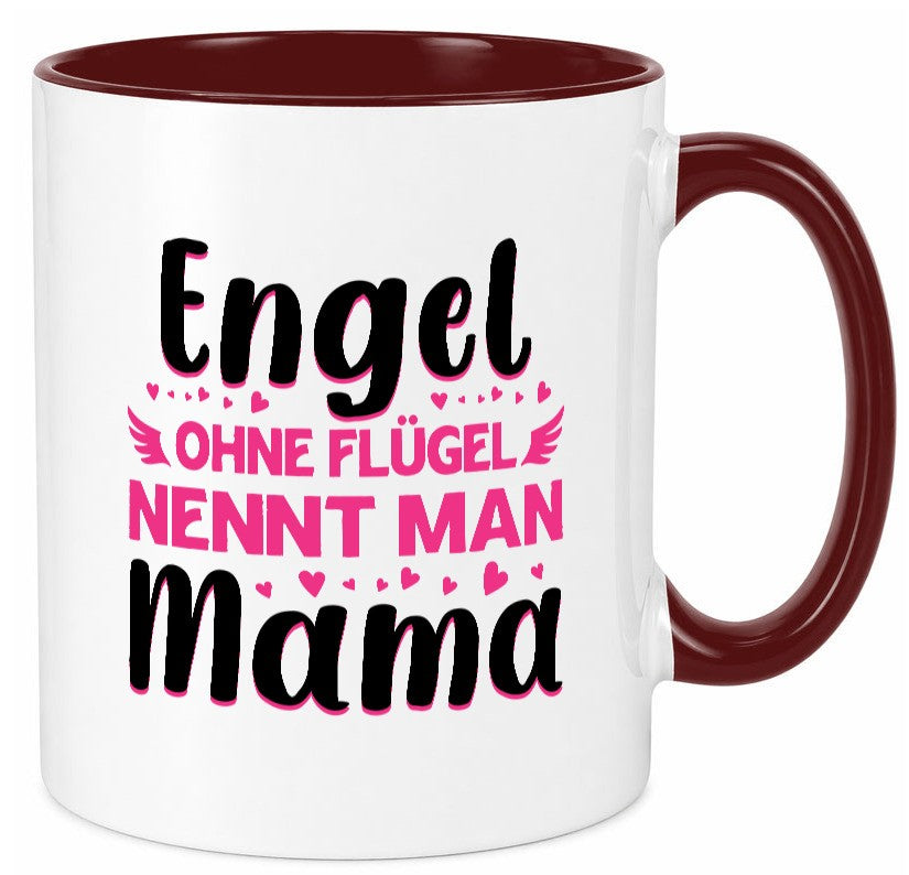 Engel ohne flügel nennt man Mama | Muttertag Geschenkidee Familie Humor Tasse