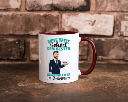 Im Universum: Flugbegleiter | Steward Flughafen Humor Geschenkidee Tasse