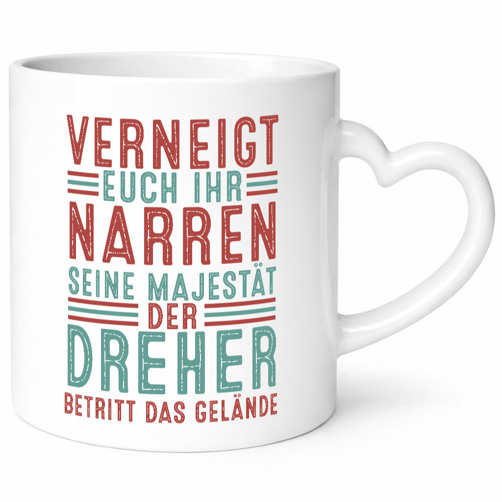 Verneigt euch: Dreher | Fräser v2 Humor Geschenkidee Tasse