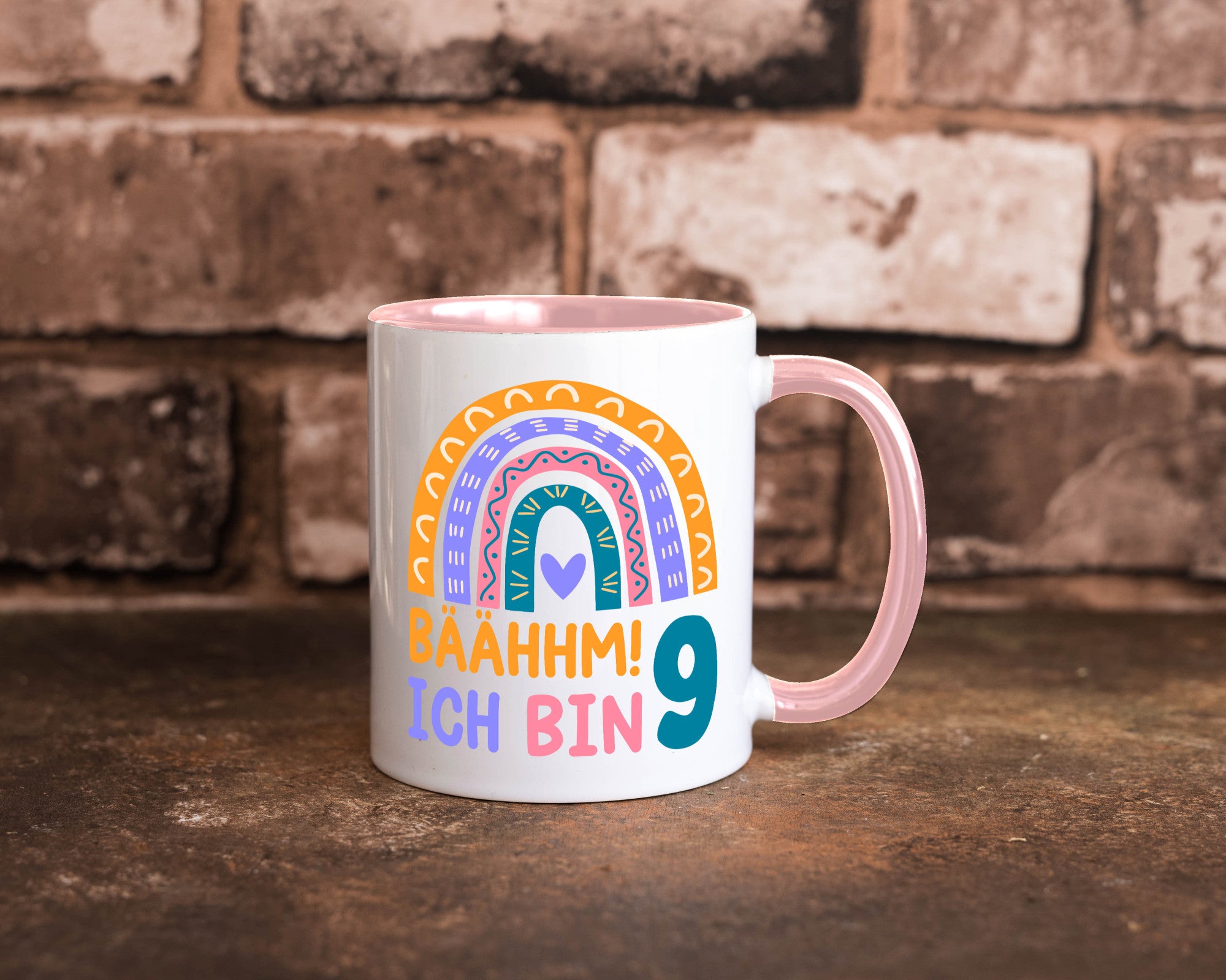 9. Geburtstag | 9 Jahre Regenbogen Bääm Mädchen Geschenk Geschenkidee lustiger