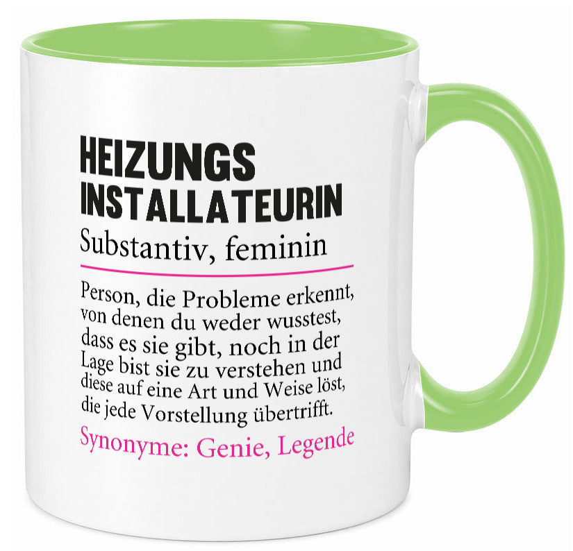 Heizungsinstallateurin | Beruf Spruch Heizung Geschenkidee Arbeit Kollegen Büro