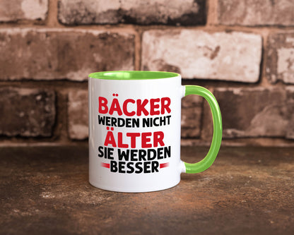 Bäcker werden nicht älter Sie besser lustig Humor Geschenkidee Geschenk Tasse
