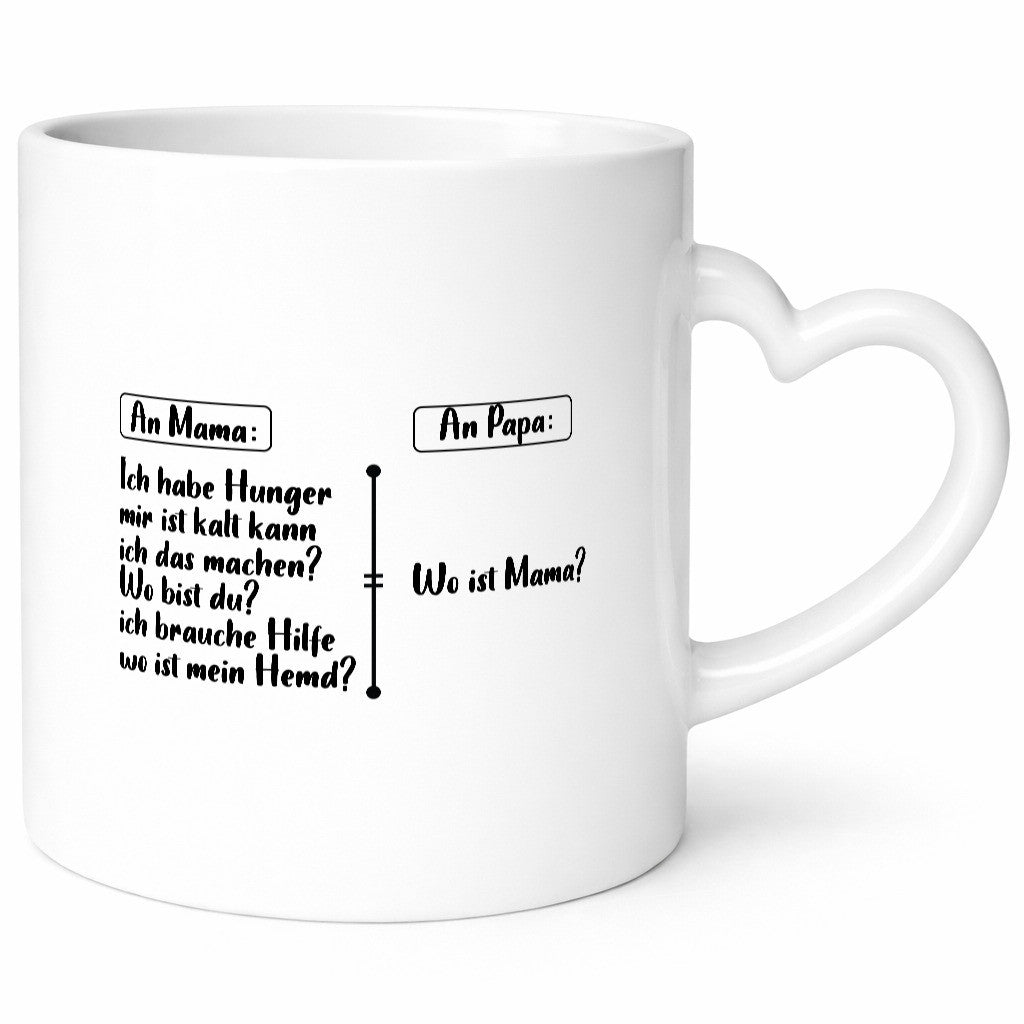 An Mama und Papa | Liste Fragen lustiger Spruch Geschenk Familie Geschenkidee