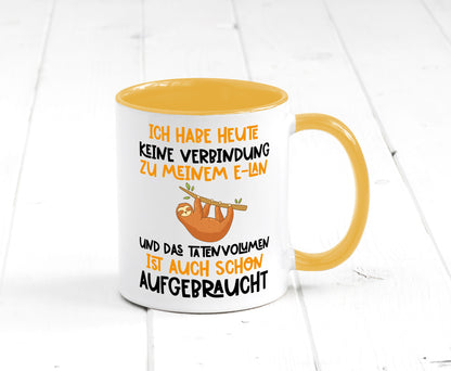 Tatenvolumen aufgebraucht | Spruch Humor Faultier Tierliebhaber Geschenkidee