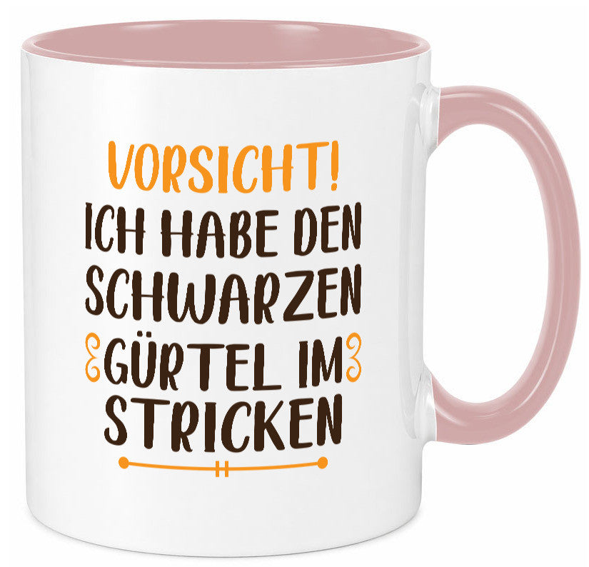 Schwarzen Gürtel im Stricken | Stricknadel lustiger Spruch Geschenk Humor