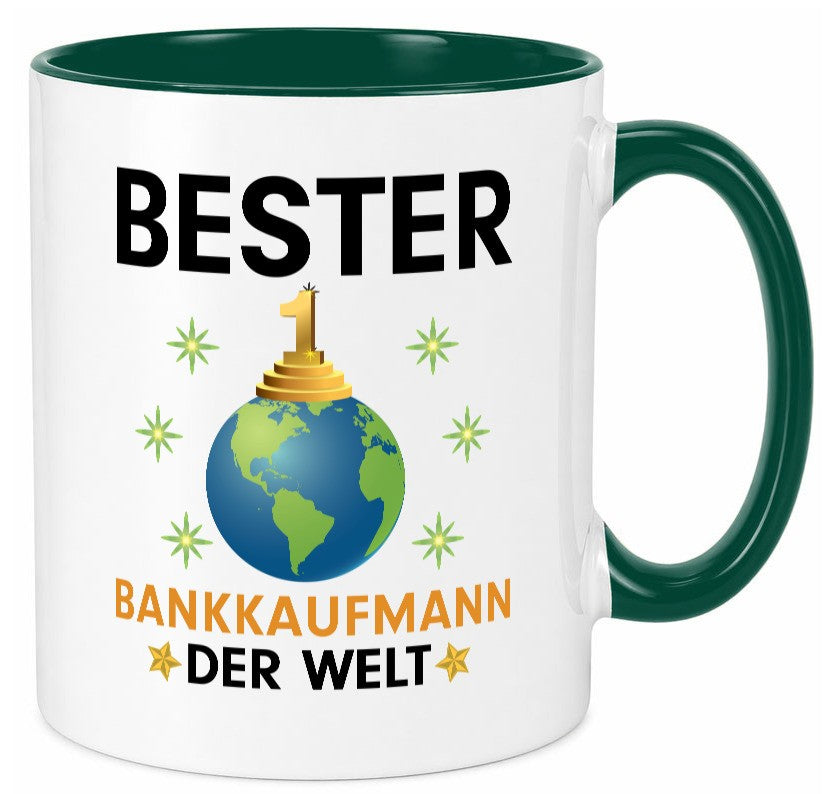 Welt Bester Bankkaufmann | Kaufmann Bank Kaufleute lustiger Spruch Geschenk Tasse