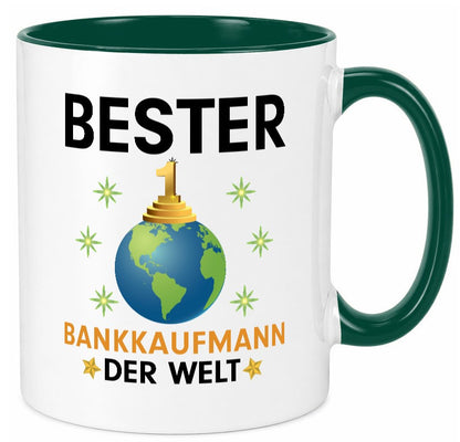 Welt Bester Bankkaufmann | Kaufmann Bank Kaufleute lustiger Spruch Geschenk Tasse