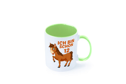12. Geburtstag | Ich bin schon 12 Pferde Pony Geschenkidee Humor Tasse