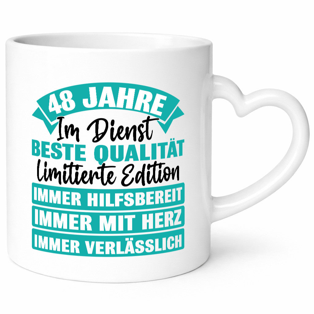 48 Jahre im Dienst | Jubiläum Arbeit Humor Kollegen Büro Geschenkidee Tasse