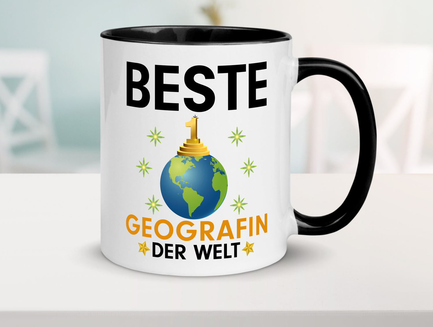 Welt Beste Geografin | Geografie lustiger Spruch Geschenk Humor Geschenkidee