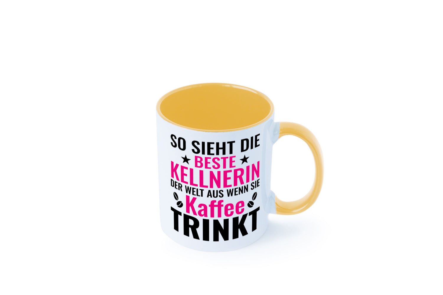 Kaffee trinkt: Kellnerin | Beruf kellnern Bedienung Humor Arbeit Kollegen Büro
