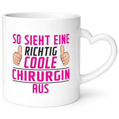 Richtig Coole Chirurgin | Chirurgie Krankenhaus Geschenkidee Humor Tasse