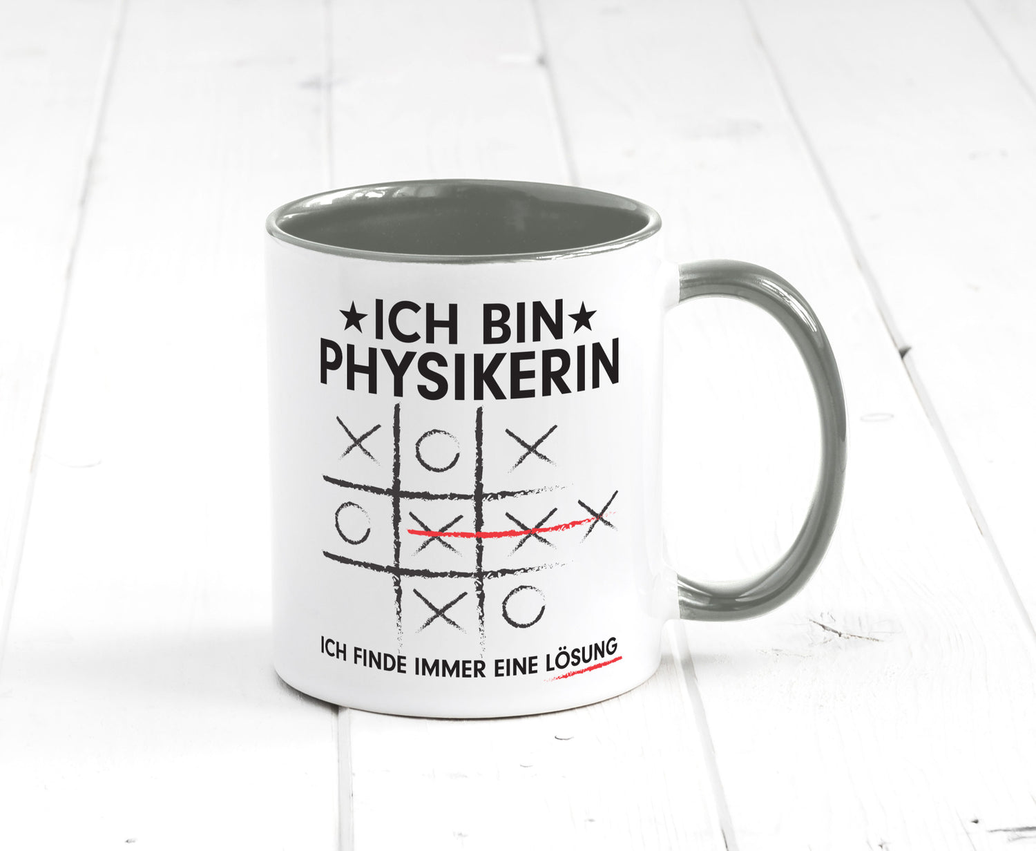 Löse Probleme: Physikerin | Physik Humor Geschenkidee Tasse