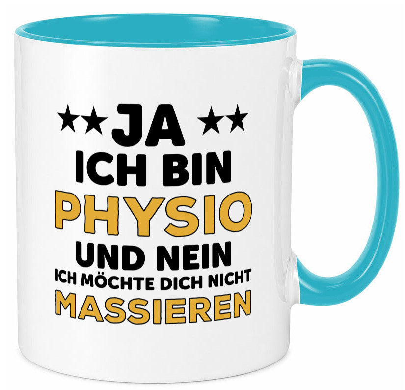 Ich bin Physio | lustige Spruch Tasse Physiotherapeut Geschenkidee Humor