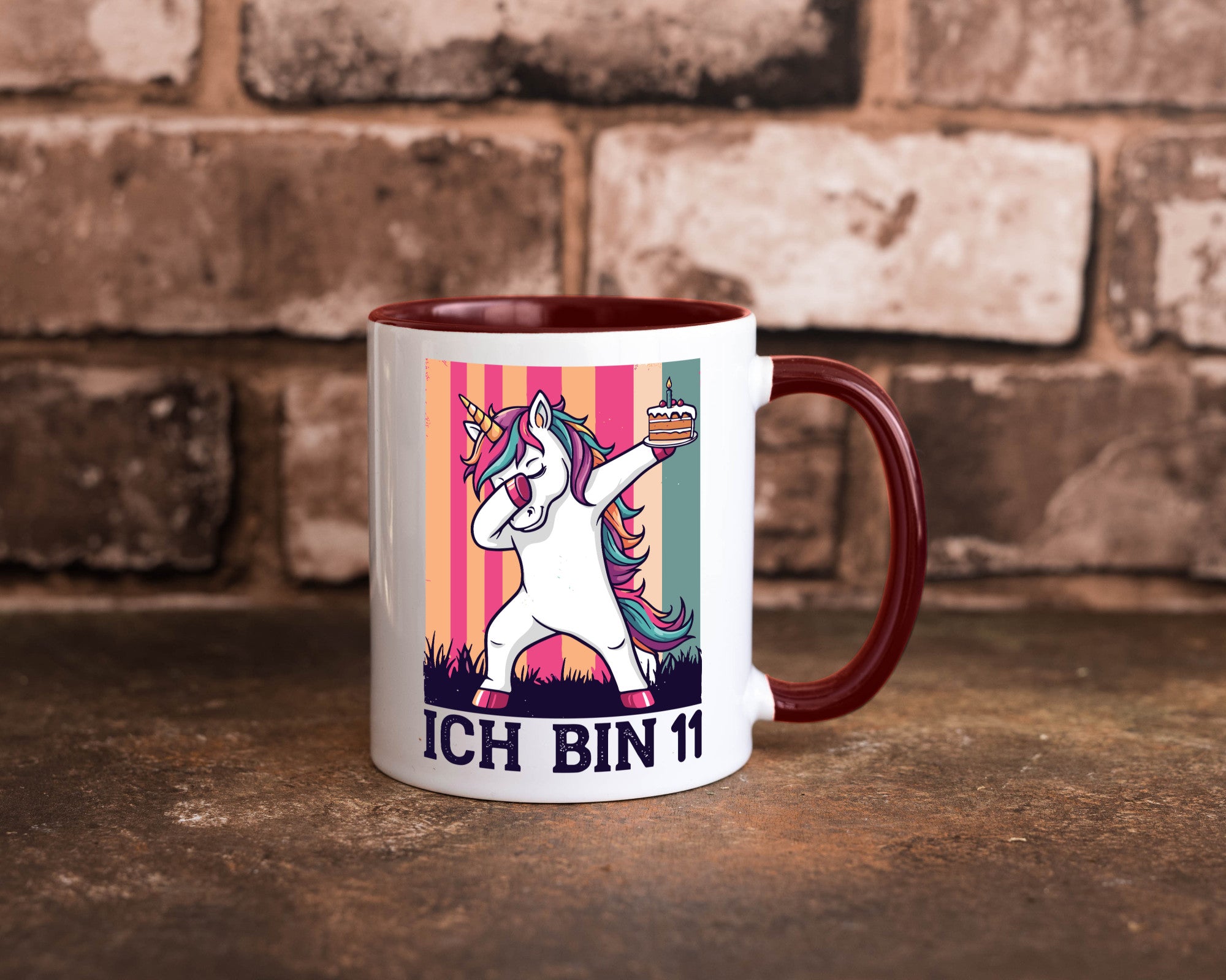 11 Geburtstag | Einhorn Damping Mädchen lustig Geschenkidee Geschenk Tasse