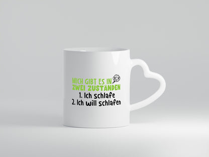 Zwei Zustände | Schlaf Faulpelz Schlafmütze Müdigkeit lustig Humor Geschenkidee