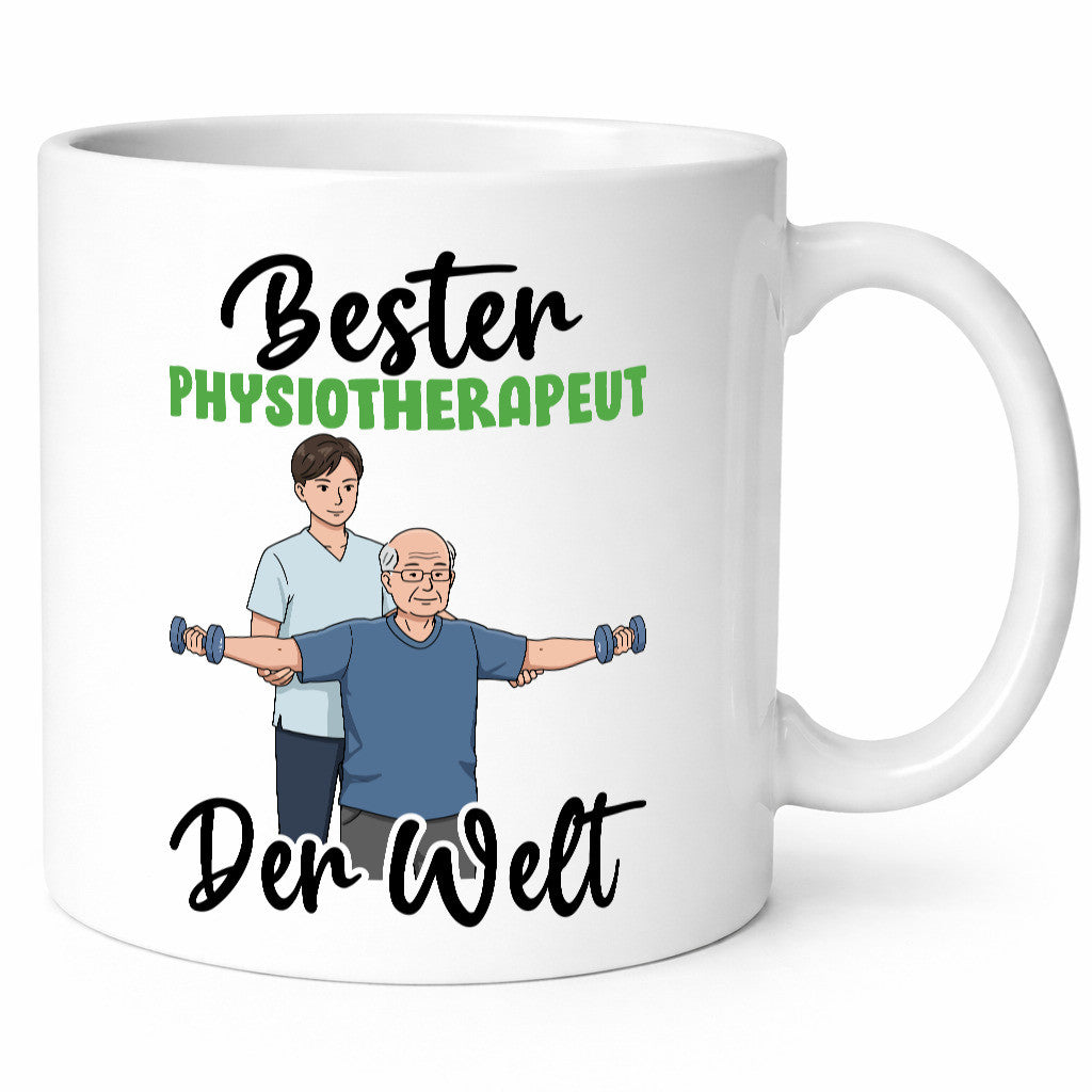 Bester Physiotherapeut v3 Geschenk Humor Geschenkidee lustiger Spruch Tasse