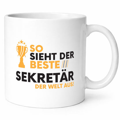 Der Weltbeste Sekretär | Büro Geschenk Arbeit Kollegen lustiger Spruch Tasse