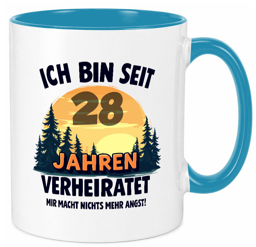 Ich bin Verheiratet | 28. Hochzeitstag Ehepaar v2 lustiger Spruch Geschenk