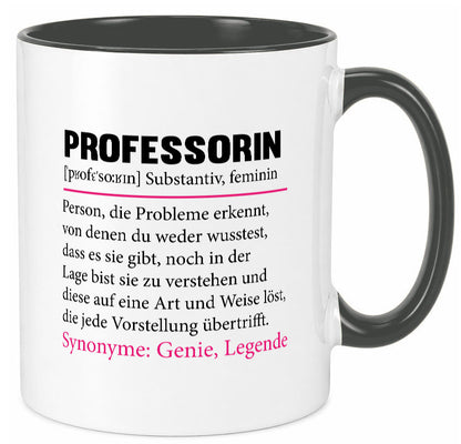 Professorin | Uni Beruf Universität Spruch Prof v2 lustiger Geschenk Arbeit Tasse