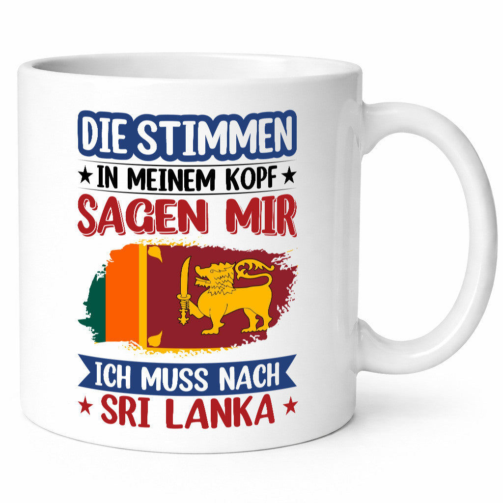 Sri Lanka | Urlaub Stimmen in meinem Kopf Traumland Geschenk Humor Geschenkidee
