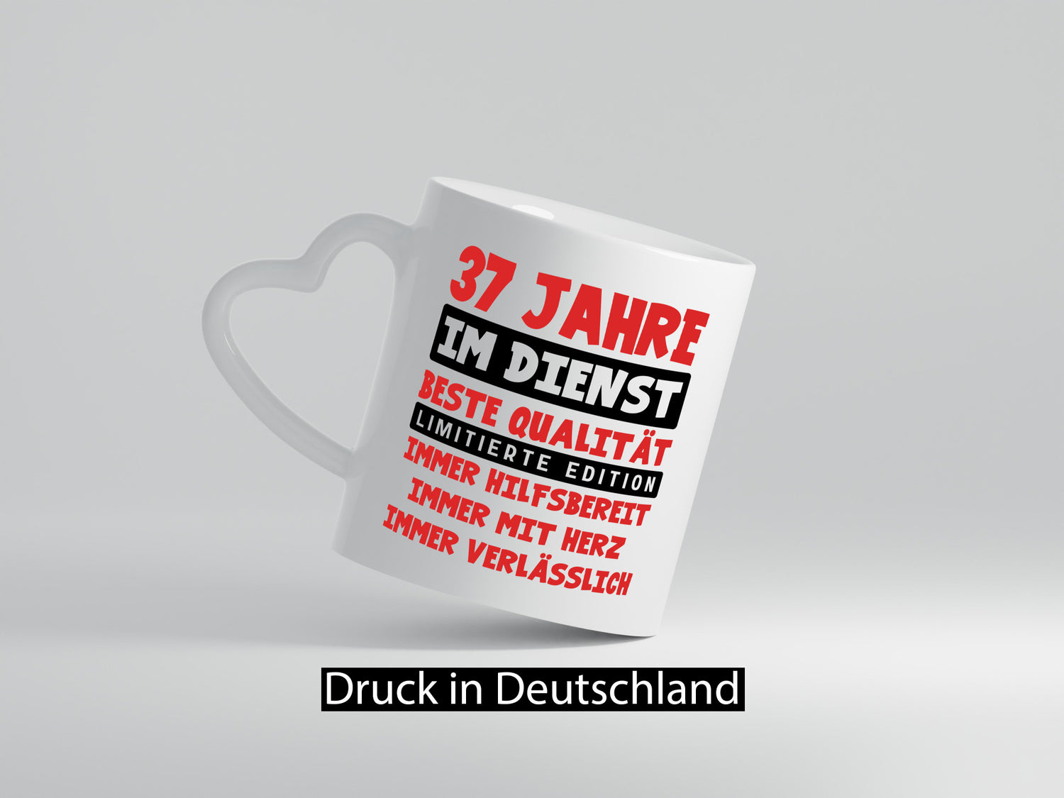 37 Jahre im Dienst | Jubiläum Arbeit v9 Geschenkidee Kollegen Büro Humor Tasse