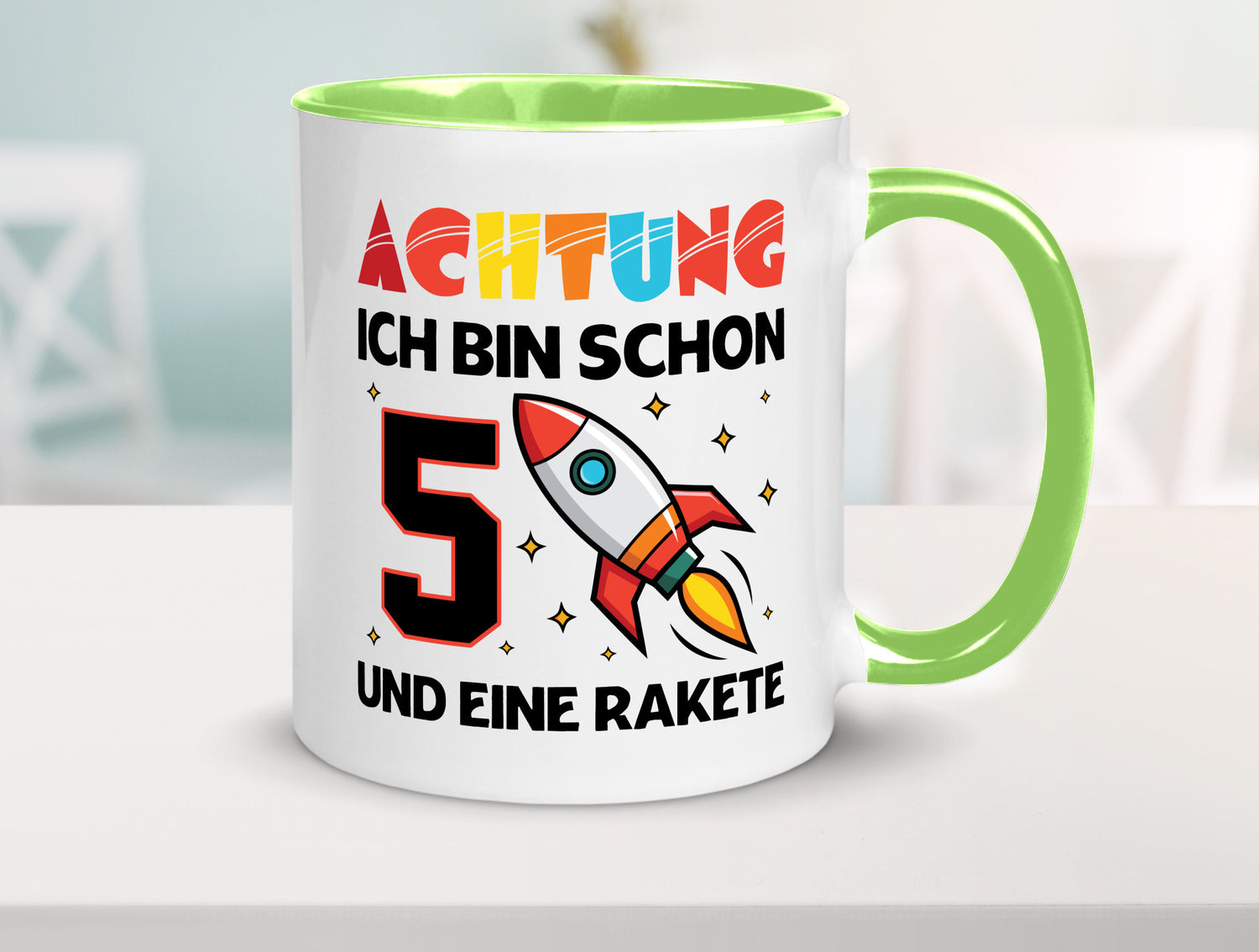 5. Geburtstag | Rakete Weltraum 5 Jahre Galaxy lustig Geschenkidee Geschenk