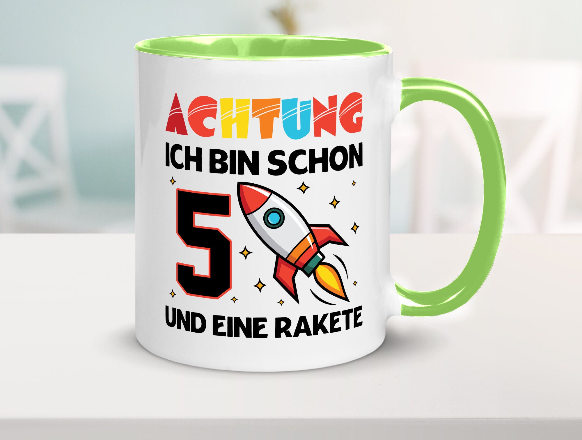 5. Geburtstag | Rakete Weltraum 5 Jahre Galaxy lustig Geschenkidee Geschenk