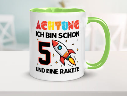 5. Geburtstag | Rakete Weltraum 5 Jahre Galaxy lustig Geschenkidee Geschenk