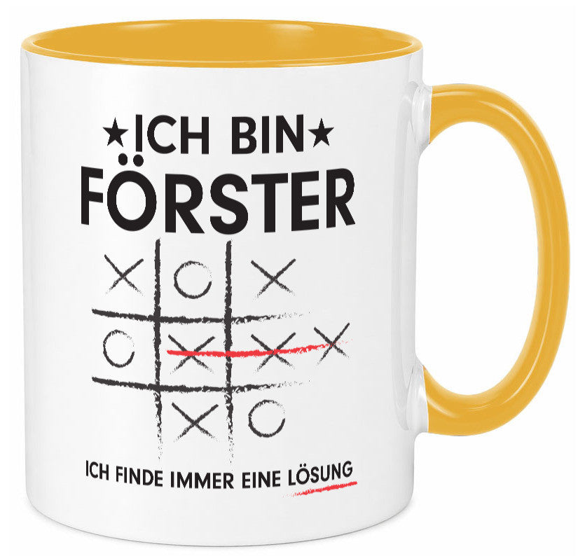 Lösung finden: Förster | Forst Arbeit v2 lustiger Spruch Geschenk Kollegen Büro Tasse