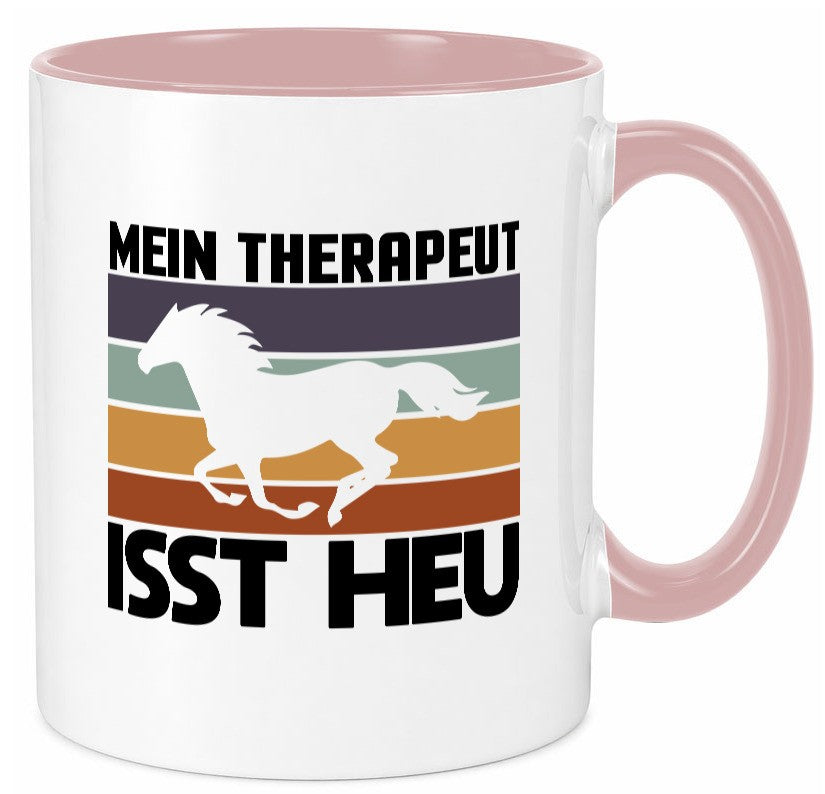 Mein Therapeut isst Heu | Pferd Pferdeliebhaber Humor Geschenkidee Tasse