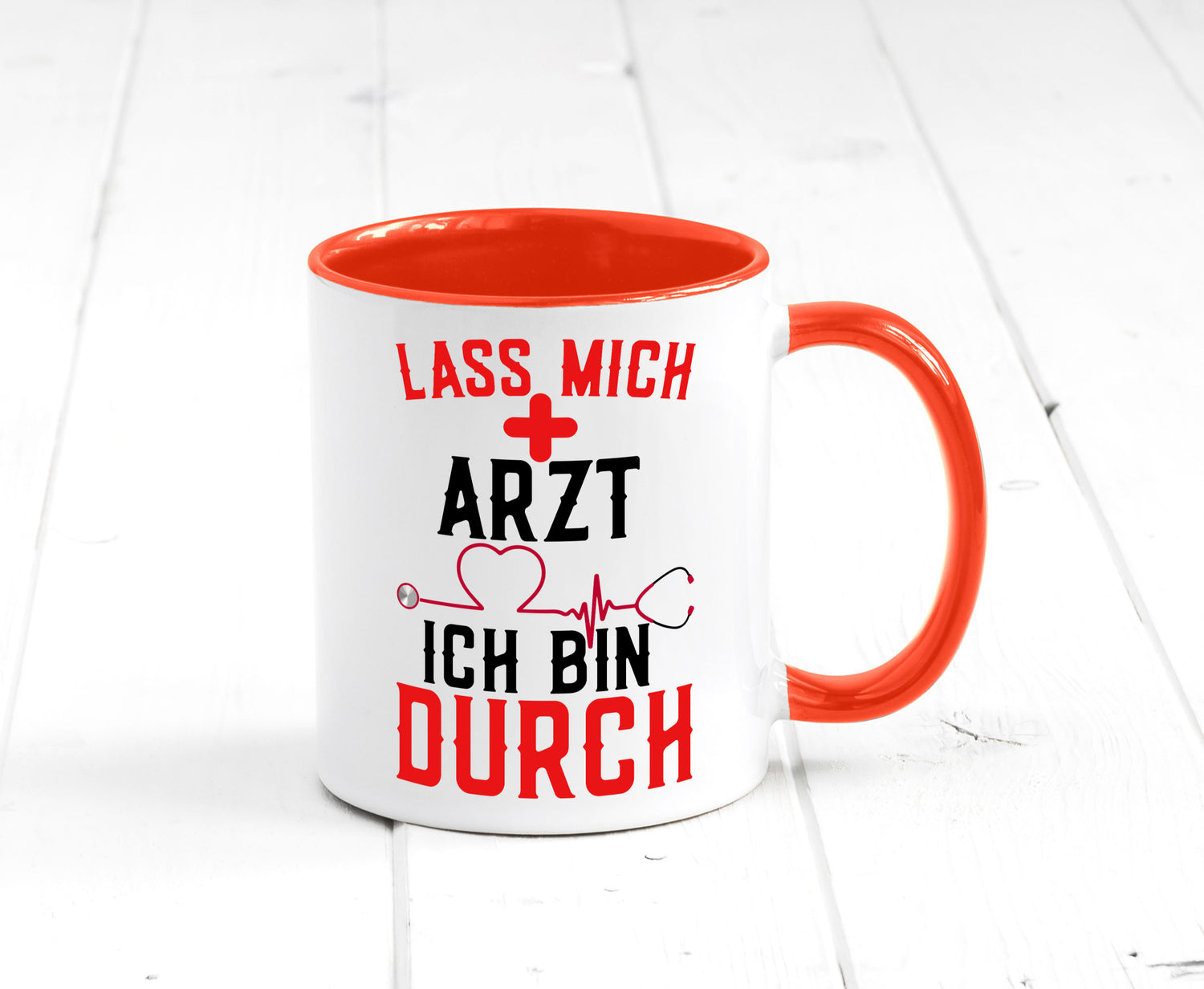 Arzt | Lass mich durch Herz Doktor Krankenhaus Puls Humor Geschenkidee Tasse