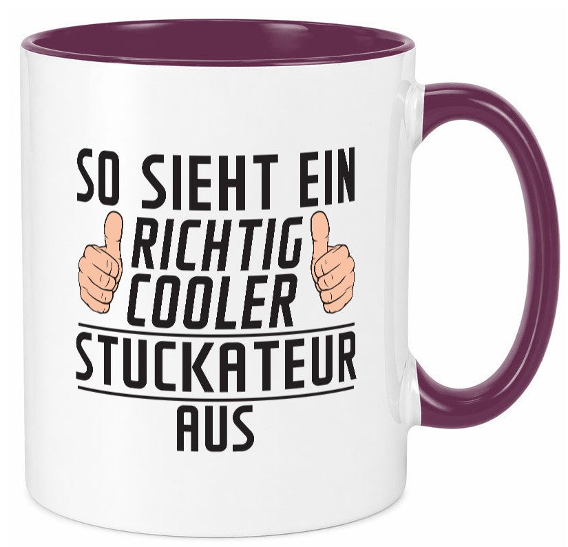 Richtig Cooler Stuckateur | Innenausbau Beruf Geschenk Arbeit Kollegen Büro Tasse