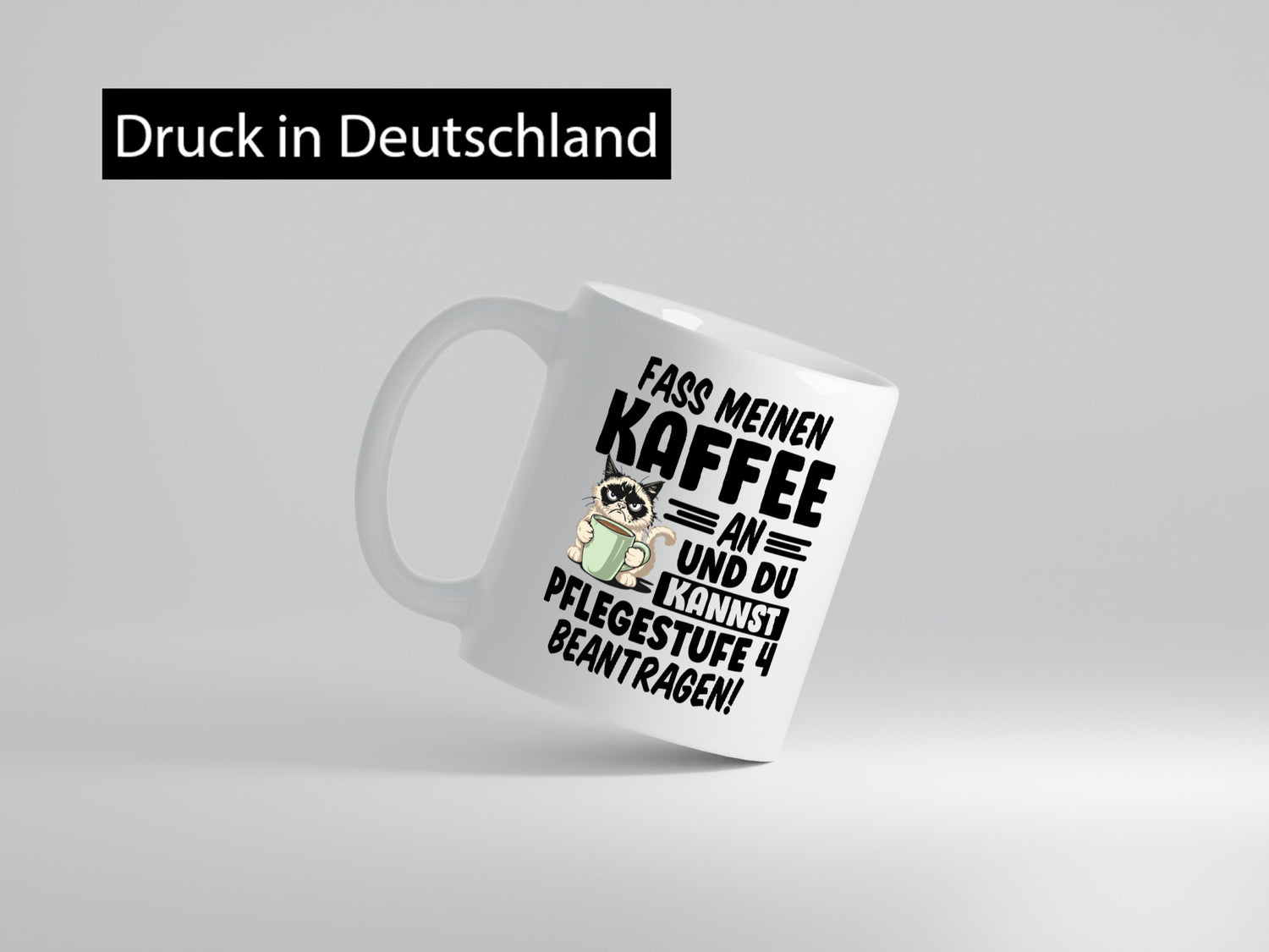 Fass meinen Kaffee an | Pflegestufe 4 Krankenschwester v5 Humor Geschenkidee
