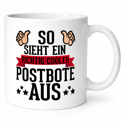 Richtig cooler Postbote | Daumen hoch Paketdienst Kurier Geschenkidee Humor