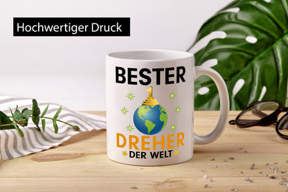 Welt Bester Dreher | Fräser lustiger Spruch Geschenk Humor Geschenkidee Tasse