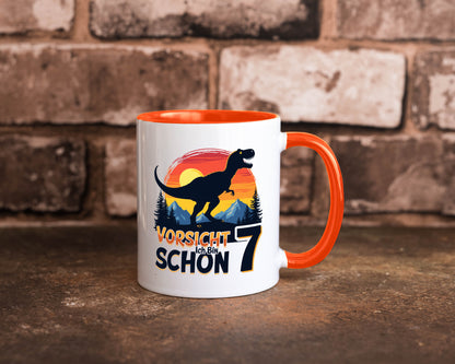 7. Geburtstag | 7 Jahre Dinosaurier v2 Geschenk Geschenkidee lustiger Spruch