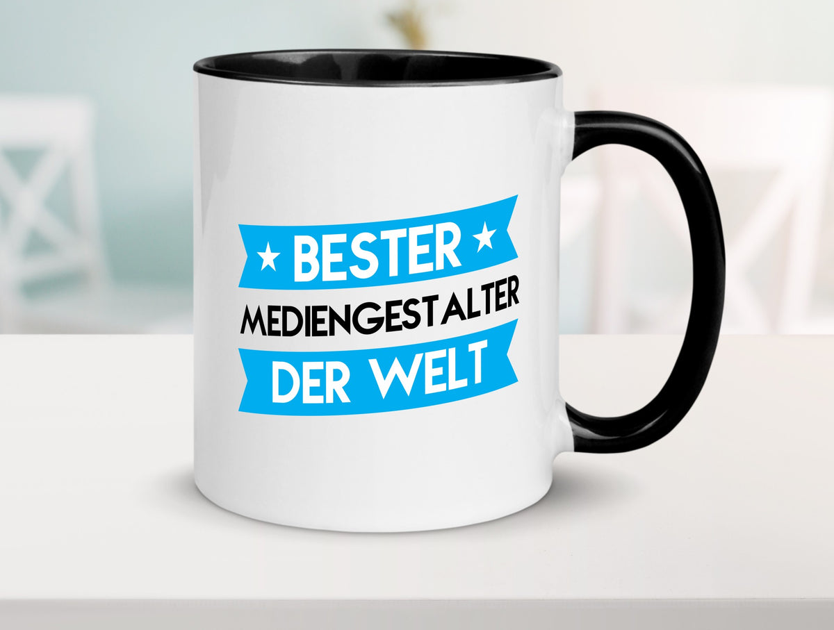 Bester Mediengestalter | Medien lustiger Spruch Geschenk Humor Geschenkidee Tasse
