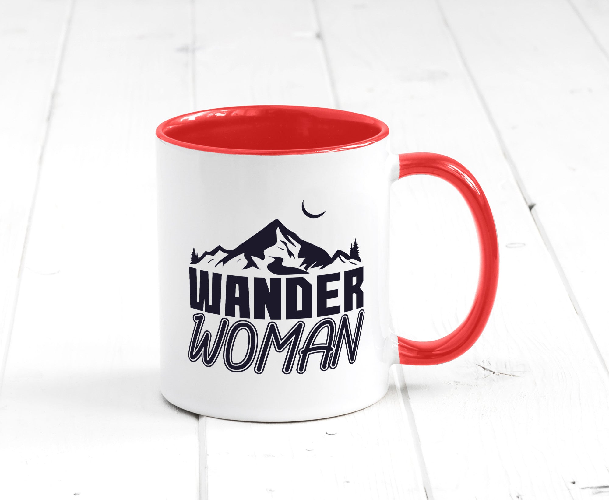Wander Woman | Frauen Tasse Wanderer Bergsteigen lustig Familie Geschenkidee