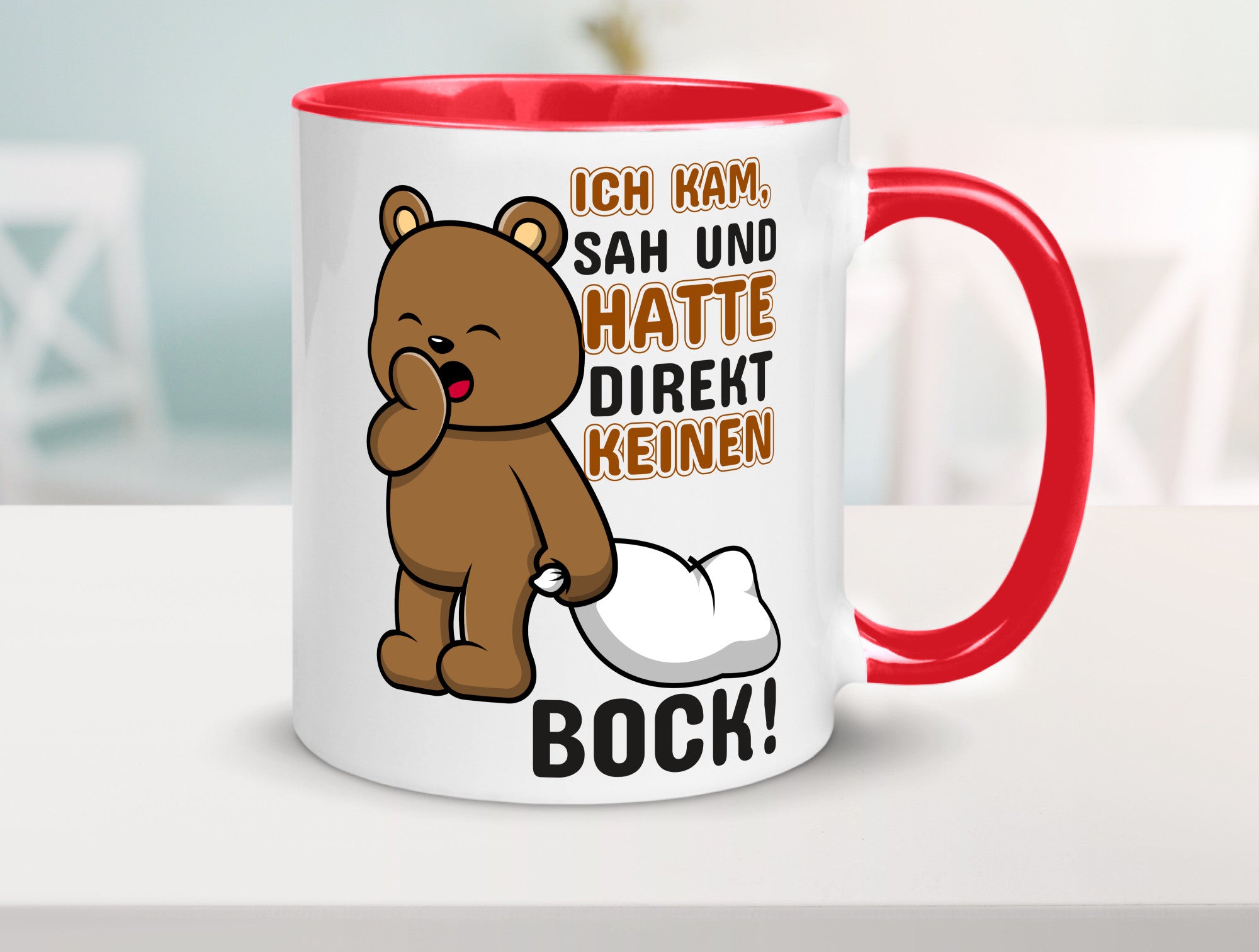 Direkt keinen Bock! | Büro Faultier Morgenmuffel Geschenk Arbeit Kollegen