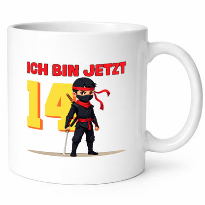 14. Geburtstag | 14 Jahre Ninja Kinder lustiger Spruch Geschenk Geschenkidee
