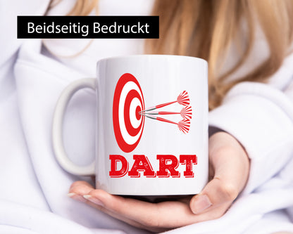 Dartspieler Tasse | Dart Hobby Motiv Spieler lustig Humor Geschenkidee Geschenk