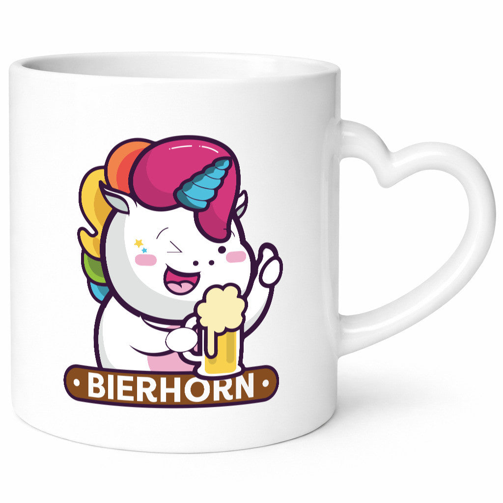 Bierhorn | Einhorn Bierglas Geschenk Humor Geschenkidee lustiger Spruch Tasse
